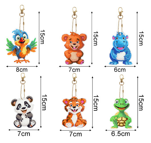 5D Diamond Drawing Keychain Double Sided Irregular - HD Wireless Product #12