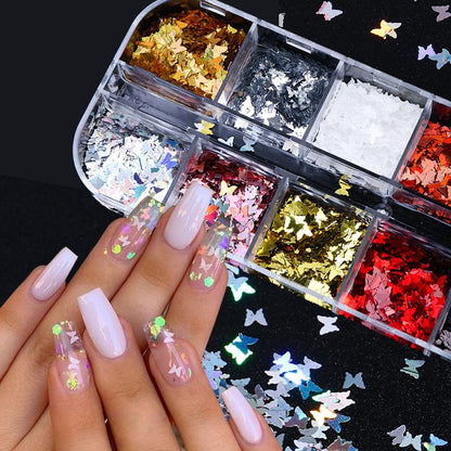 Symphony butterfly sequin nail decoration 4202376585381 abbe68a7 24d4 42e9 89ae df3c2422e650
