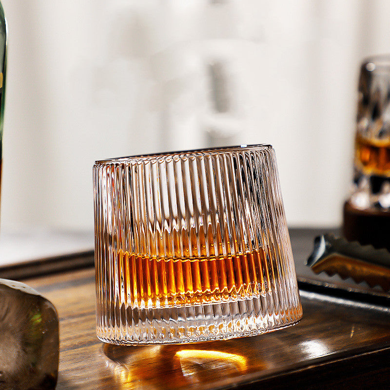 Thickened rotating tumbler whiskey glass 420528547680