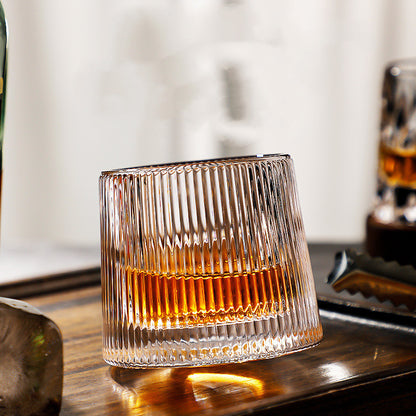 Thickened rotating tumbler whiskey glass 420528547680