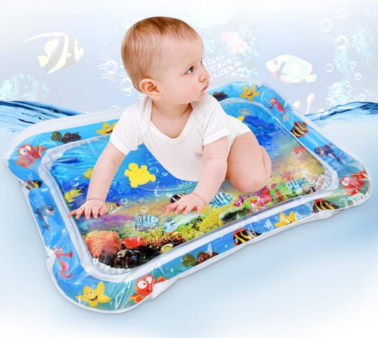 Baby Inflatable Water Mat, Infants Summer Beach Water Mat Patted Pad Water Cushion For Infants Toddlers Summer Activity Play 