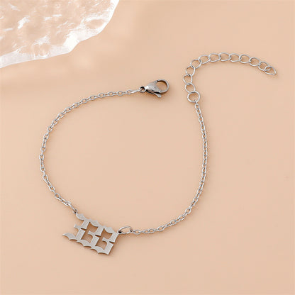 Creative Stainless Steel Angel Digital Bracelet For Women 422f1d4f 66f7 4be0 9e4c 40b2ada877c2