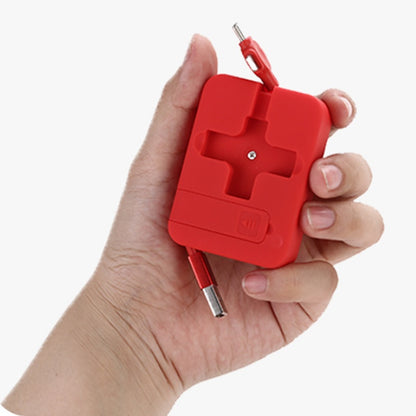 Macaron Telescopic Bracket Three-In-One Charging Cable - 图片 4