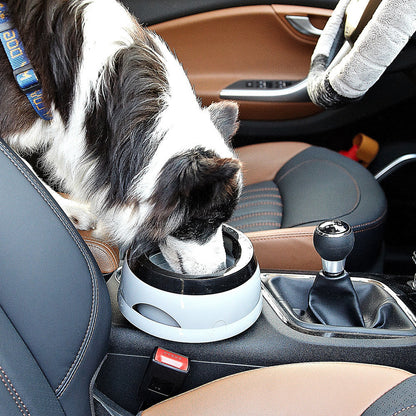Pet Dog Bowls Floating Not Wetting Mouth Cat Bowl No Spill Drinking Water Feeder Plastic Portable Dog Bowl Support Dropshippi