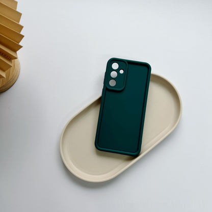 Solid Color Minimalist Silicone Soft Shell Phone Case - 图片 7
