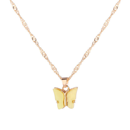 Fashionable colorful acrylic Butterfly Pendant 4253846181689