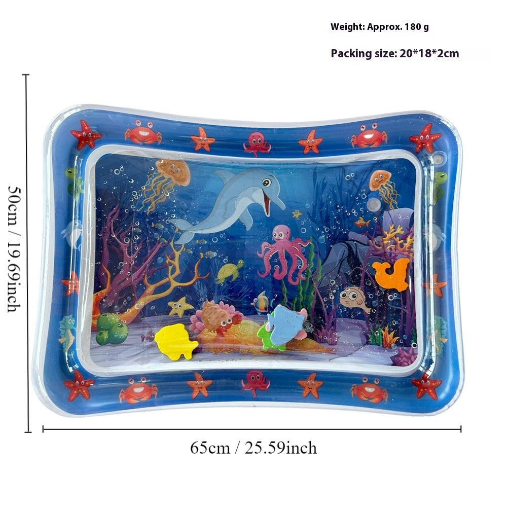 Children's Inflatable Marine Animal Racket Water Cushion Baby Crawling Racket Water Bag Racket Water Cushion Climbing Pad 425