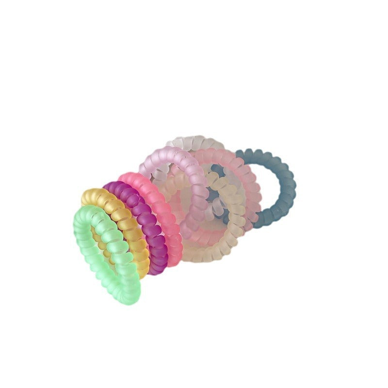 Telephone Wire Hair Ties Hair Rope Hair-binding High Elasticity Not Tight Hair 425b0b28 2428 4346 b136 c0a882daaa6f
