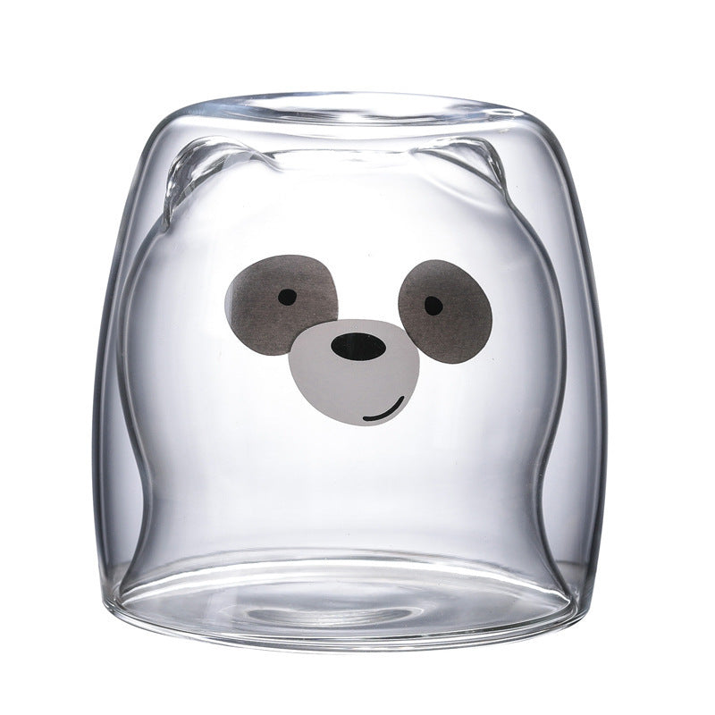 3D Double Layer Lovely Panda Cup Skull Wine Cup - HD Wireless Product #27