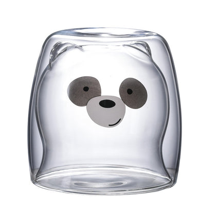 3D Double Layer Lovely Panda Cup Skull Wine Cup - HD Wireless Product #27