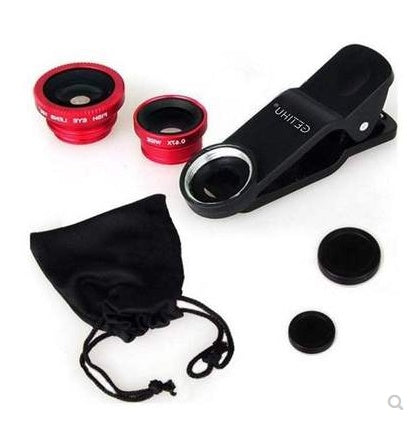 Universal Fisheye Lens 3 in 1 Mobile Phone Clip Lenses Fish - 图片 4
