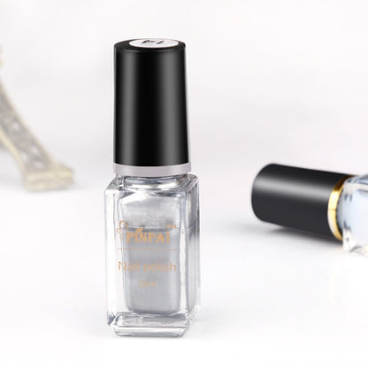 Mirror silver nail polish plating metal mirror silver oil 6ml environmental nail polish factory direct sales 429055456403
