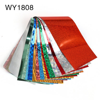 16pcs 20x4cm Mix Nail Art Transfer Foil Sticker - HD Wireless Product #25