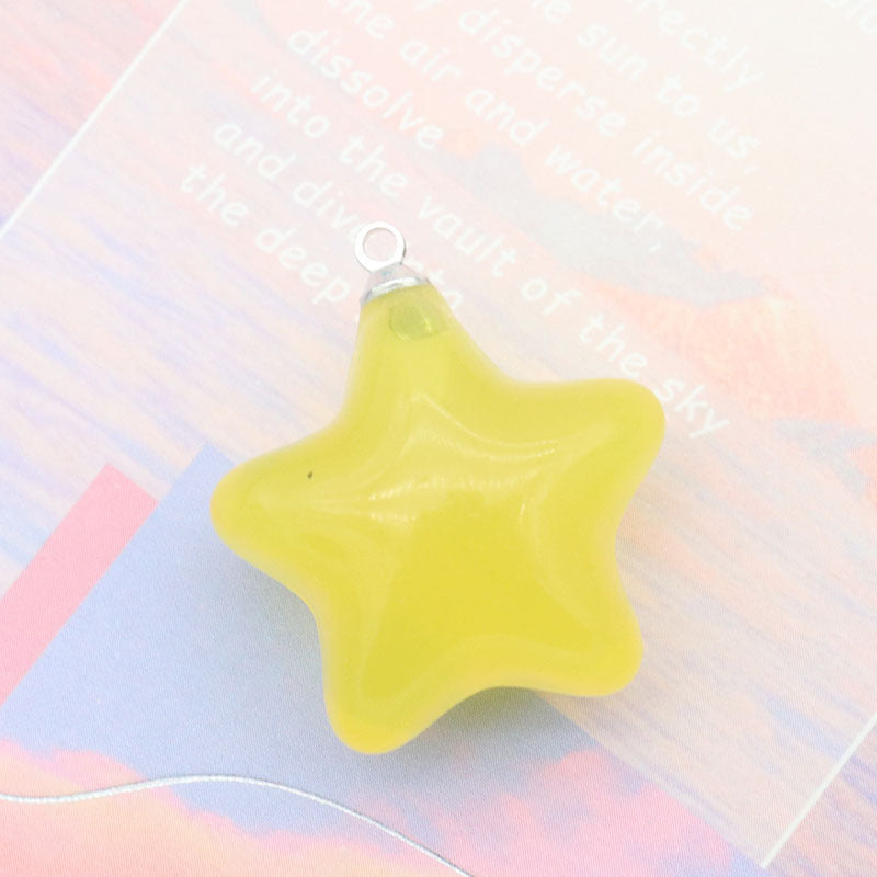 Acrylic Color Jelly Candy Color Three-dimensional Five-pointed Star Pendant 4294b18a b375 4adc a5ab 3e7c2d3414ba