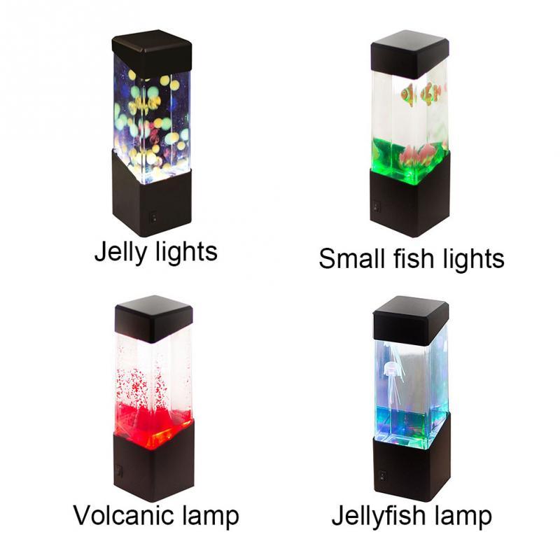 Colorful LED jellyfish night light 4298493353444