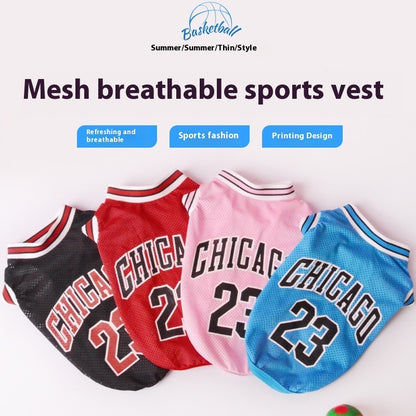 Pet Clothes Basketball Vest Large Mesh Summer Dog Clothes 42b23d1d 2b11 42fb b85e 1f5ed12f582f