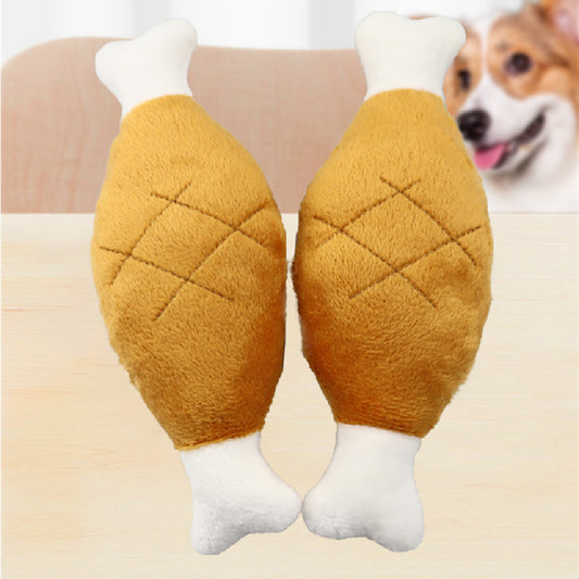 Bite-resistant Teeth Grinding Puzzle Double-headed Chicken Leg Pet Doll 42c43b03 d195 48f0 808b c83c20625826
