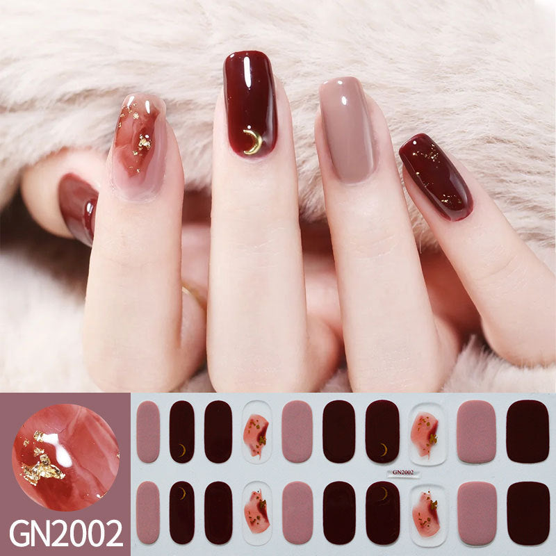 Finger Baking-free Gel Nail Stickers Simple Grid Line Nail Sticker One Piece Dropshipping 42d5e399 dfa8 49cf 9945 5008527250e