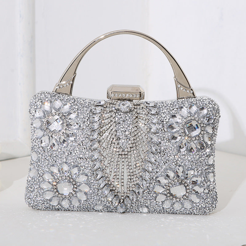 New Metal Handheld Handmade Diamond Inlaid Dinner Bag 42e81ac2 ea1f 4542 b0a4 9878fe4e5464