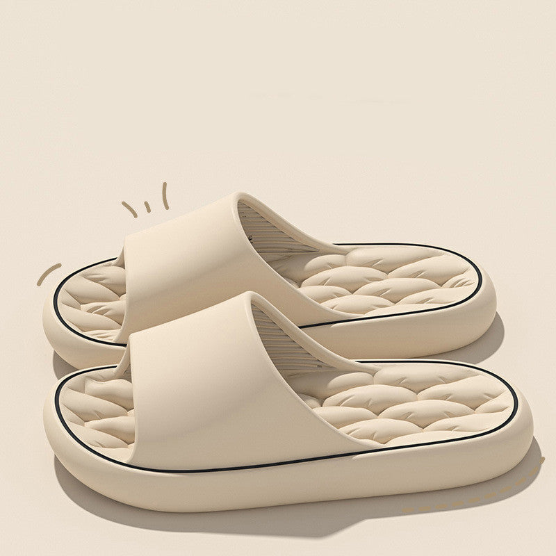 Non-slip Design Bathroom Slippers Home Summer Thick Sole Floor Bedroom House Shoes For Women Men 42ff6877 09ad 4de3 86cc 98c5