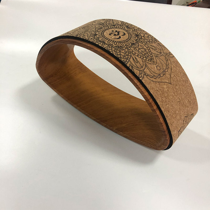 Cork Yoga Wheel Half-round Backbend Artifact Yoga Ring 4309250105482