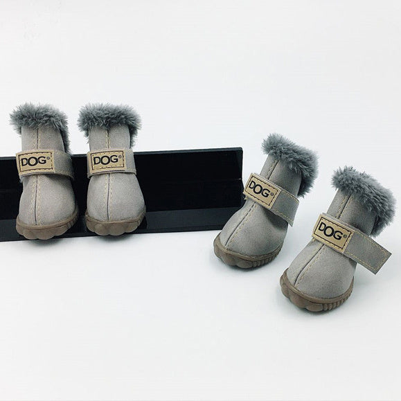 Dog Thick Snow Boots Keep Warm Teddy Autumn And Winter VIP Shoes 4315544972801
