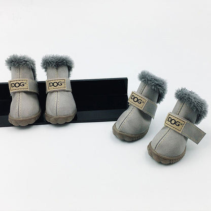 Dog Thick Snow Boots Keep Warm Teddy Autumn And Winter VIP Shoes 4315544972801