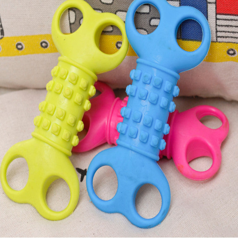 Silicone Bone Shape Chewing Toy Dog Pet 4316628811387