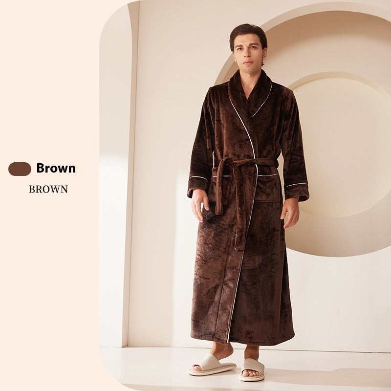 Extended Autumn And Winter Coral Fleece Bathrobe 431cfdeb a30b 4e59 884a e7bae8bd9bea trans