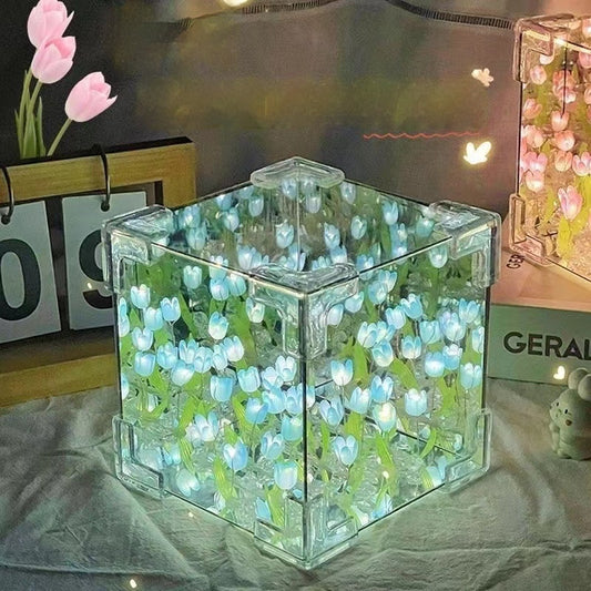 Tulip Flower Sea Small Night Lamp Handmade Diy Material Package 43257475 6e46 43a3 86ed 17a037e3a1c9 fine