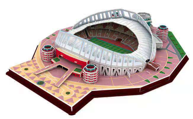 Classic Jigsaw DIY 3D Puzzle World Football Stadium European Soccer Playground Assembled Building Model Puzzle Toys For Child