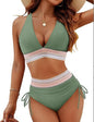 High Waisted Bikini Set With Color Blocking Drawstring Swimsuit 432b6b0c 51ce 4e63 bfcc 5232352629b5