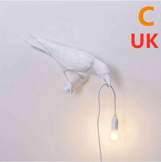 Creative Auspicious Bird Resin Wall Lamp Decoration 4331977833739