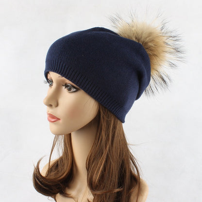 Fur Pompom Hats 434017887858