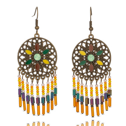 Drop-shaped alloy pendant earrings 434303477273