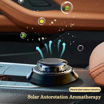 Portable Kinetic Car Air Freshener Solar Powered Double Ring Rotating Air Cleaner Perfume Fragrance Diffuser 43455665 b981 40