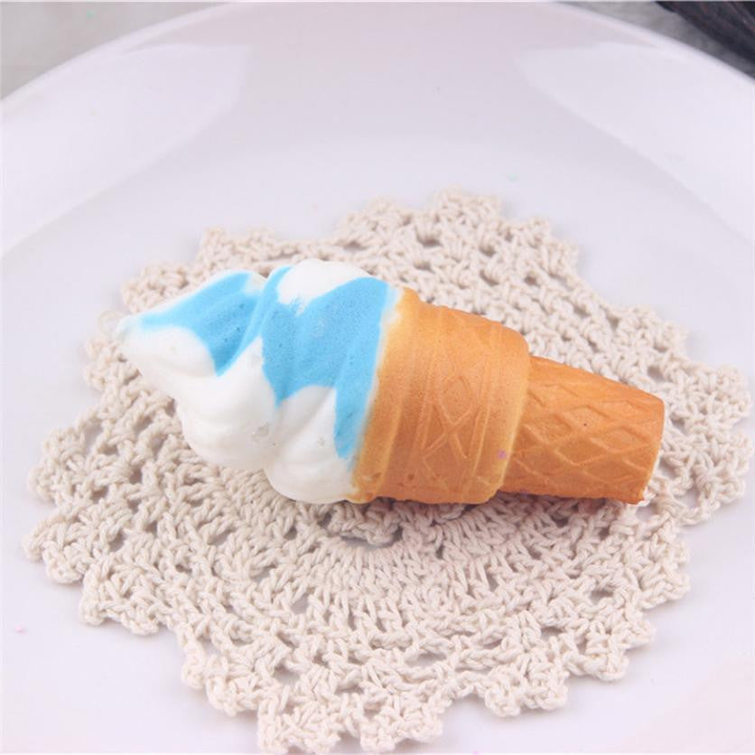 Slow rebound simulation ice cream small torch sweet pendant decompression toy squeezing music 4349088735672