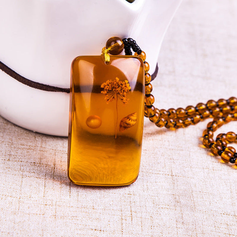 Brazilian amber necklace for men and women 4350454180 323314087