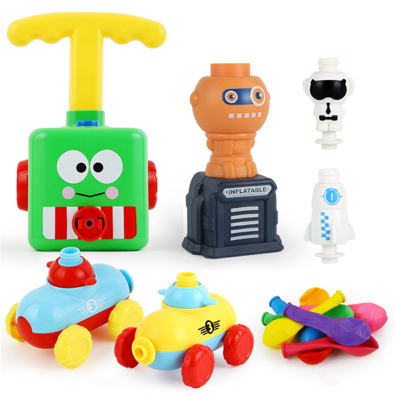 Power Balloon Launch Tower Toy Puzzle  Education Inertia Air Power Balloon Car Science Experimen Toy For Children Gift 435541