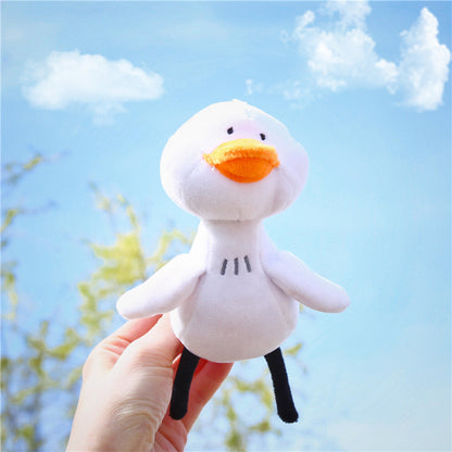 Little white duck plush pendant 435552439910