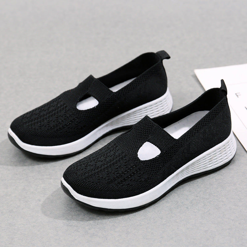 Old Beijing Cloth Shoes Women's Shallow Mouth Mesh Breathable Non-slip Soft Bottom Slip-on Women's Shoes 4357eb20 c7dd 486d a