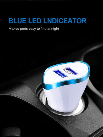 Car charger with dual USB 4358477587454