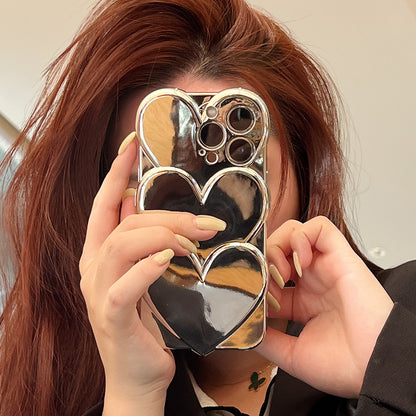 Electroplating Love Mobile Phone Case Three-dimensional Soft Shell 436aae44 3e28 489a 843a 3dbcfd34c9db