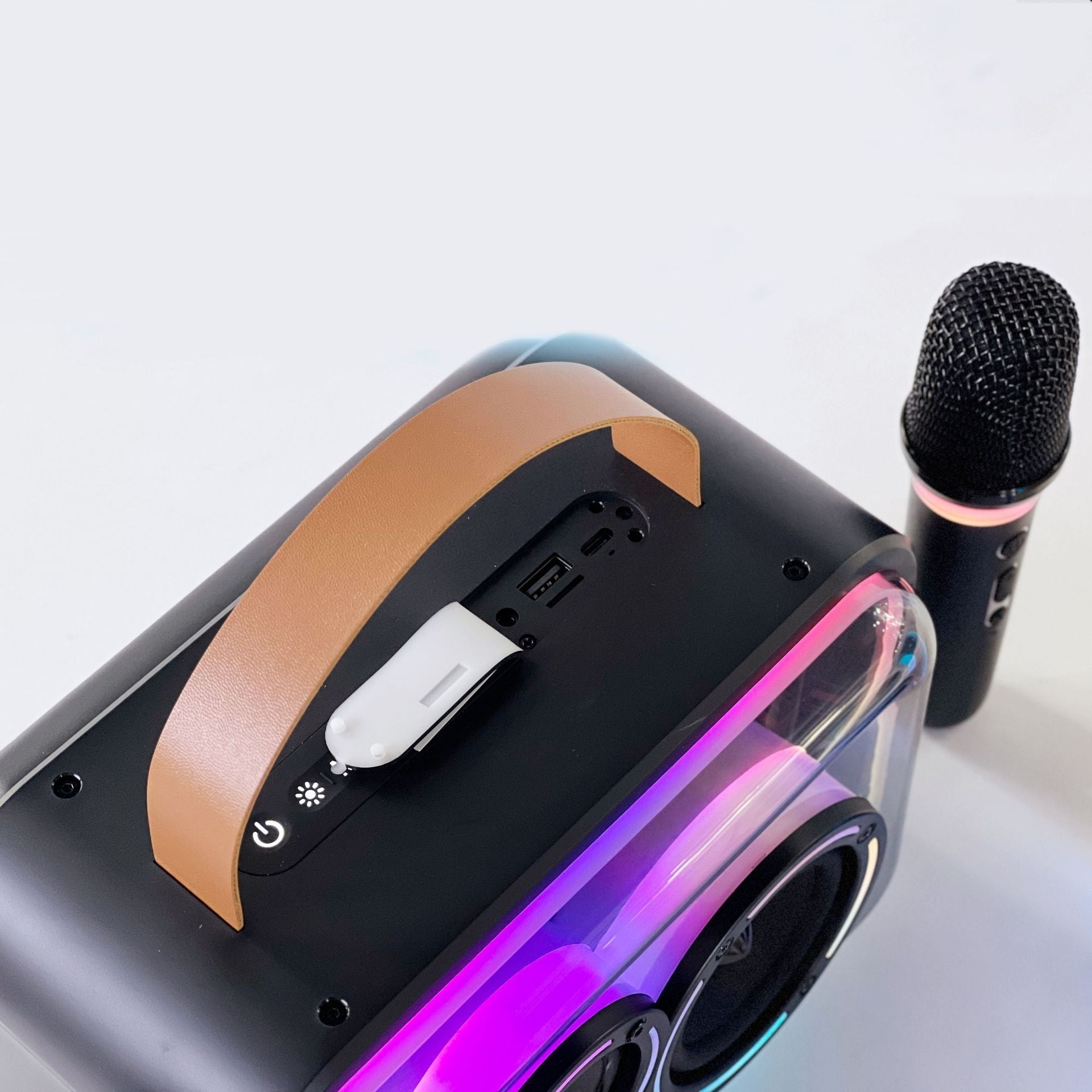 Bluetooth-compatible Speaker Colorful RGB Portable Karaoke Wireless Stereo 436c14d2 2e65 4793 a229 2def022ba9e5