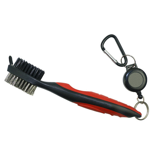 Double-sided brush for golf swing 4386732341083