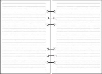 6-hole Notebook Loose-leaf Refill Blank Dot Matrix Horizontal Line - 图片 10