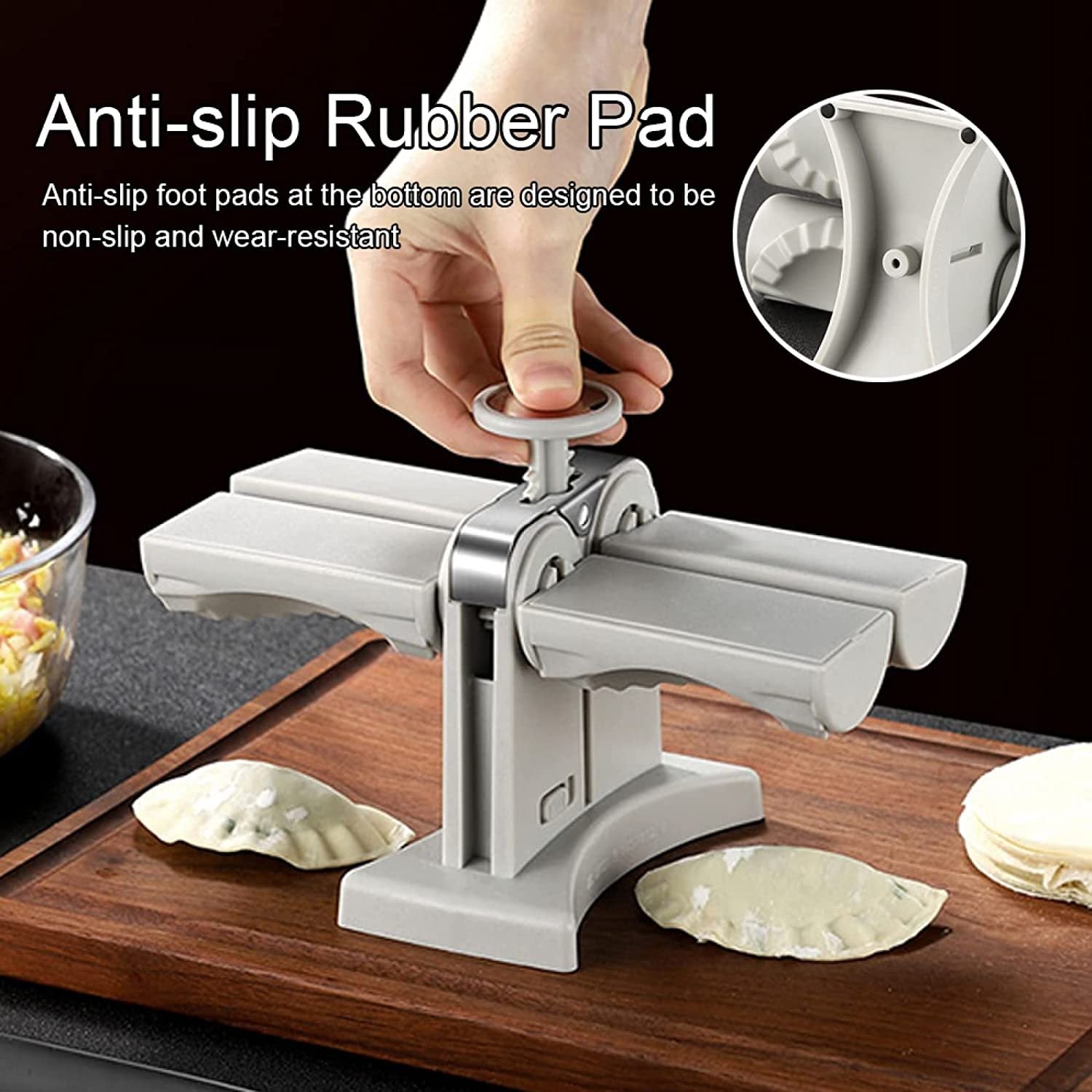 Dumpling Mould Double Head Dumpling Mold Lazy Artifact Manual Press Noodle Dumpling Maker Kitchen Accessories Dumpling Maker 