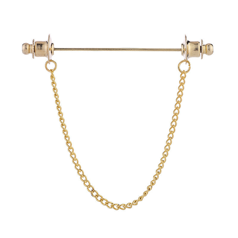 Metal Chain Tassel Pin Men's Shirt Bar Shaped Pin Suit Collar Pin Collar Buckle Accessories 438db4c7 8cc6 4a27 8f81 67d531b46