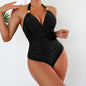 Women's One-piece Swimsuit Female Covering Belly Thin Solid Color Bikini 438e4f9b 3f3b 4ec5 af77 0ded78054c17