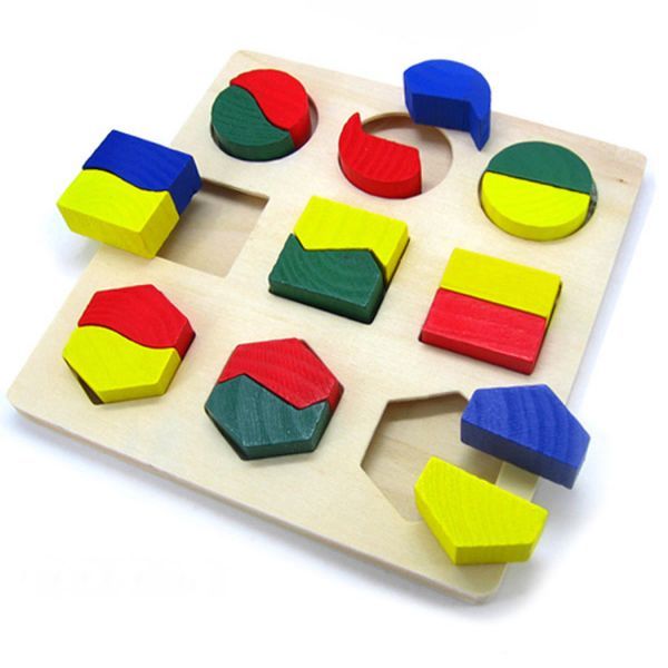 Wooden Geometrical Shape Baby Toy Jigsaw 4396147982400